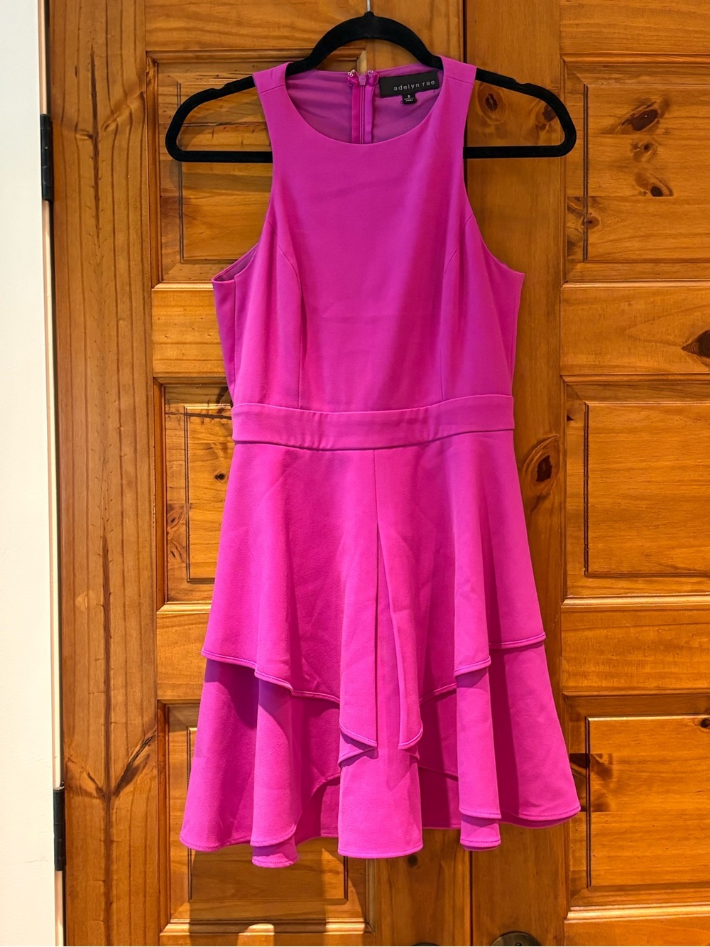 Adelyn Rae Fuchsia Tiered Party Dress